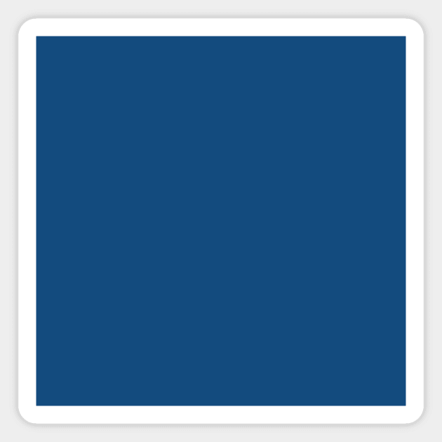 Solid Plain Blue Magnet by speckled